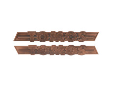Tank Aufkleber Satz Tomos / Universal RealMetal® Kupfer
